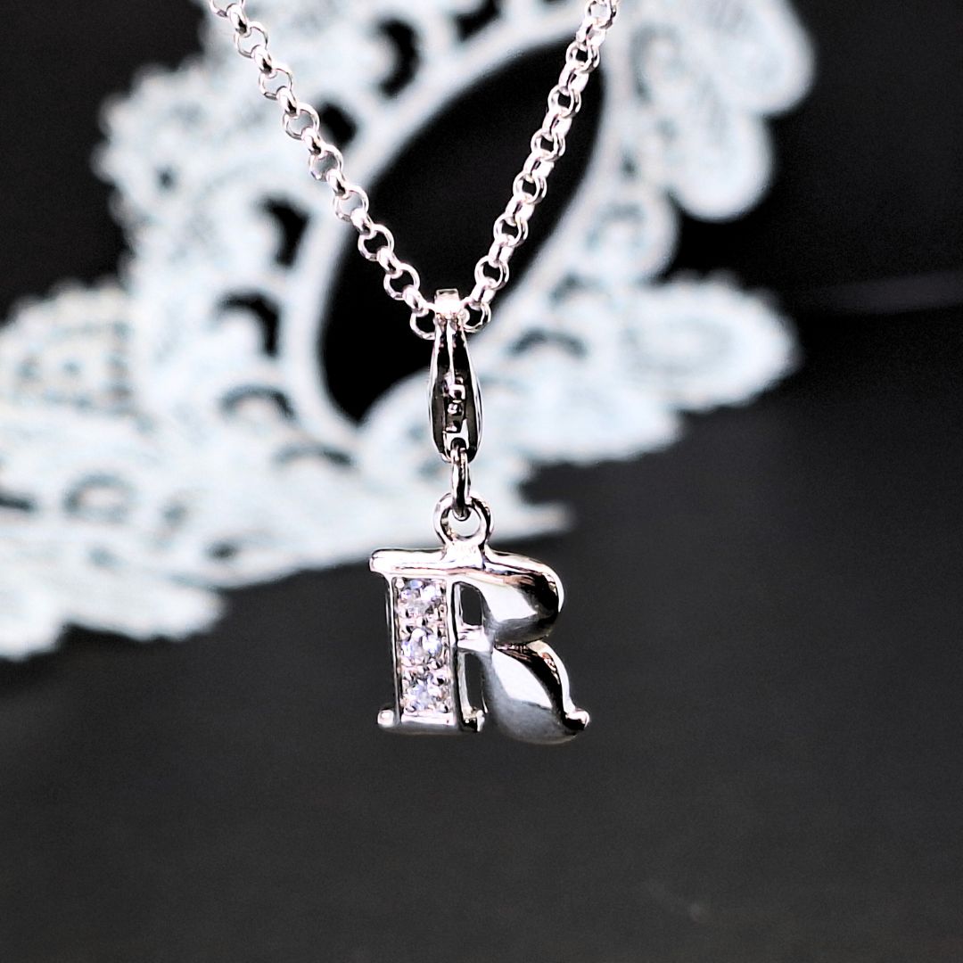 Shimmer Initial Pendant